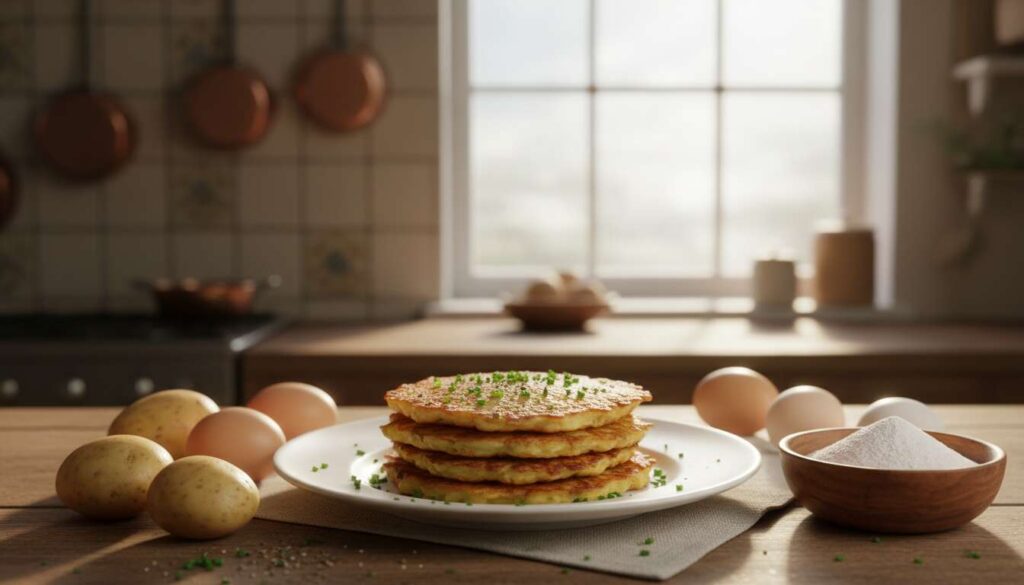 Do ziemniaków wsypuję 2 łyżki zamiast mąki. Różnicę w plackach czuć po pierwszym kęsie