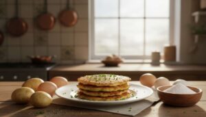 Do ziemniaków wsypuję 2 łyżki zamiast mąki. Różnicę w plackach czuć po pierwszym kęsie