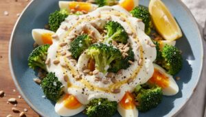 Sałatka z brokuła i jajka: 5 minut przygotowania i więcej białka niż w schabowym